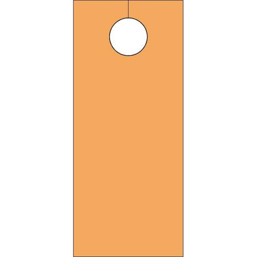 Blank Door Knob Cards Orange Package Of 100