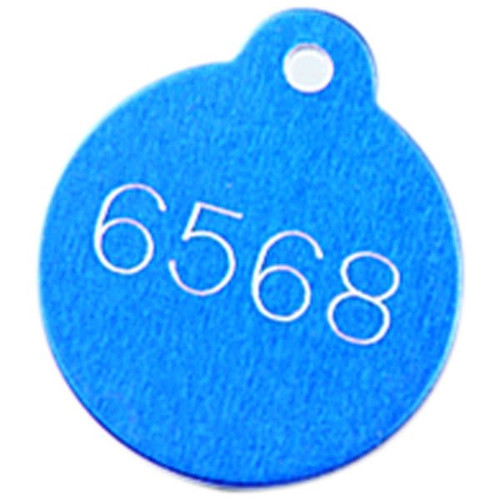 Generic 1.25 In Blue Round Pet Permit Tag (100-Pack)