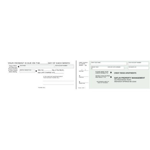 Tenants Coupon Book With Mailing Labels