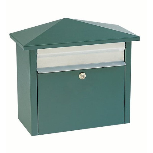 Outdoor Drop Box, Green With Sign