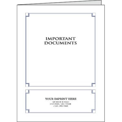 Glossy Pocket Folder, Blue Package Of 100