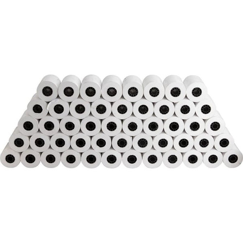 Business Source Thermal Paper Roll 2.25" X 80ft Smooth White Package Of 50