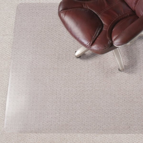 Realspace All-Pile Chair Mat, 36" X 48", Studded, Clear