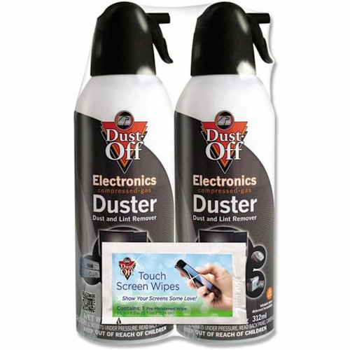 Dust-Off Falcon Electronics Compressed Gas Duster 10oz Package Of 2