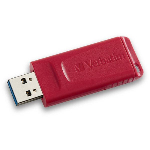 Verbatim 32gb USB 2.0 Storage Flash Drive Built-In Microban Protection Red