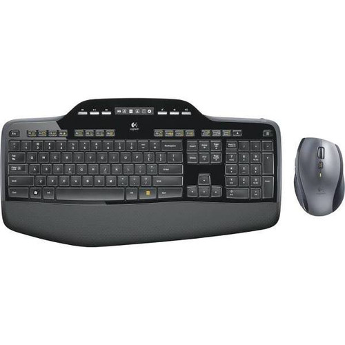 Logitech Mk710 Wireless USB Desktop Set Keyboard/Mouse (Black)