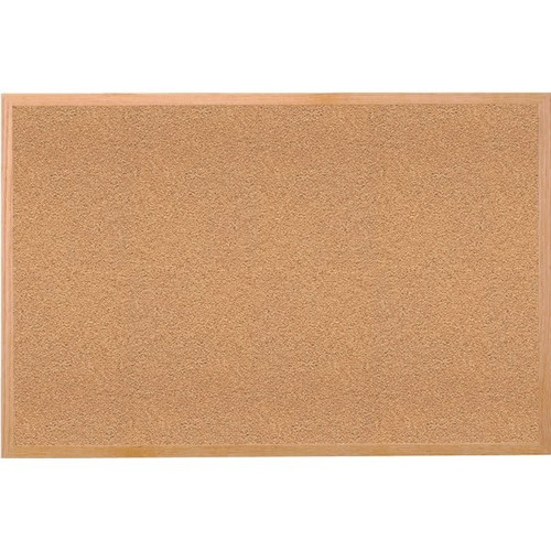 Ghent Natural Cork Bulletin Board With Wood Frame, 2'H X 3'W
