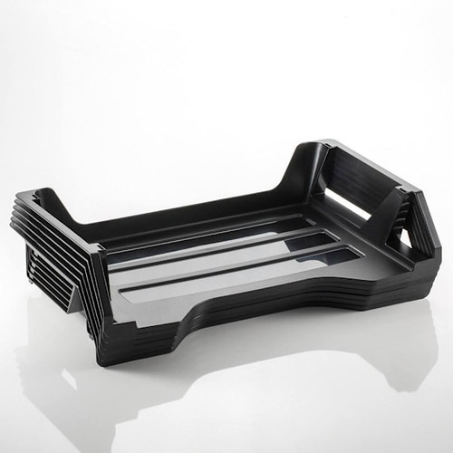 Officemate Side-Loading Letter Tray 15" X 15.13" X 8.88" Plastic Package Of 6