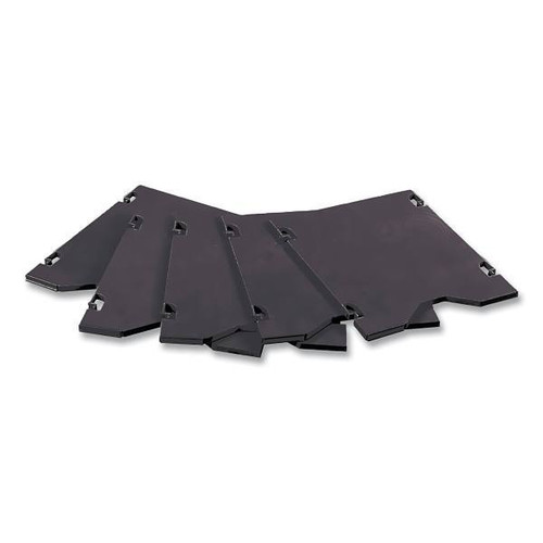 Safco E-Z Sort Additional Mail Trays, 11"W X 12.5"D X 0.5"H, Black, 5 Per Pack