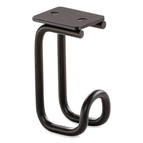 Safco Table Hooks, 1.25 X 1.75 X 3.25, Black, 24 Per Pack