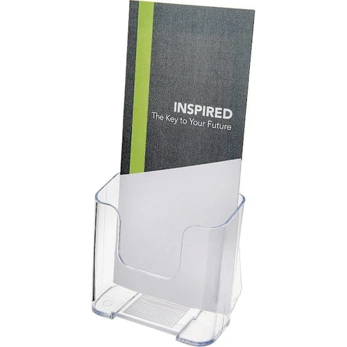 Deflecto Single Compartment Docuholder 7.75" X 4.38" X 3.25" Plastic Clear