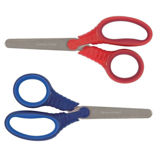 Fiskars Schoolworks 5" Kids Scissors Left/Right Steel Blunted Tip Package Of 2