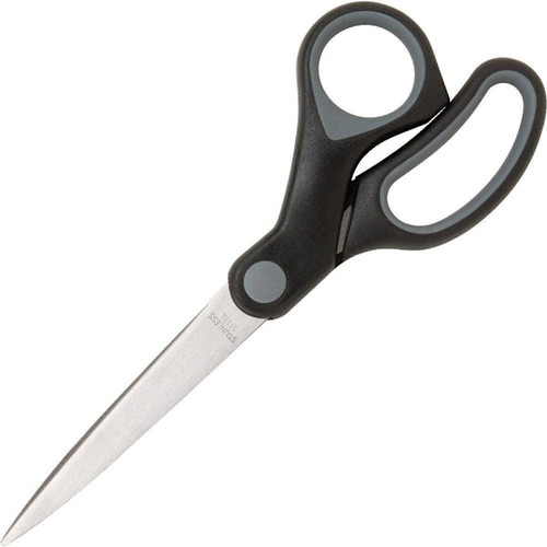 Sparco 8" Straight Scissors Stainless Steel Black/Gray