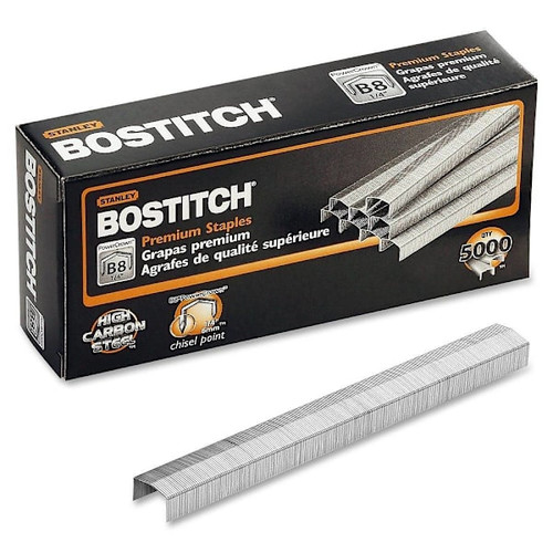 Bostitch Premium Powercrown Staples Steel Silver Package Of 5000