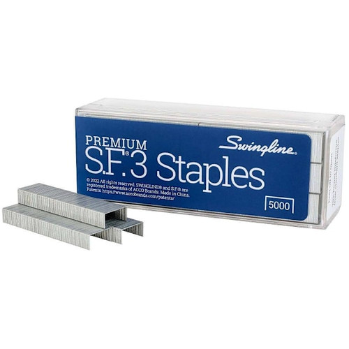 Swingline Premium Half Strip Staples For COMPACT Staplers Silver Package Of 5000