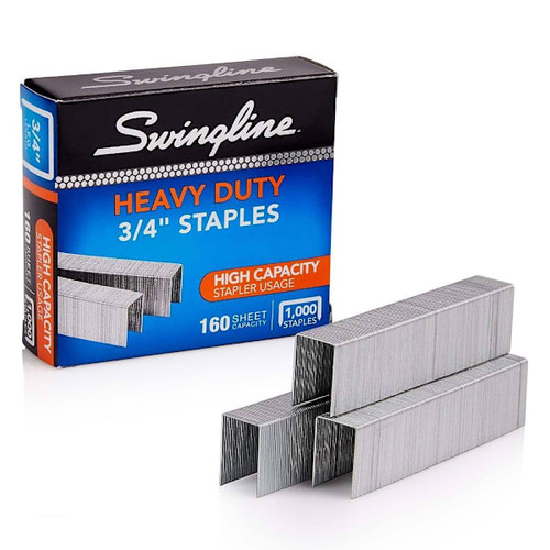 Swingline Premium Heavy Duty 3/4" Staples Package Of 1000