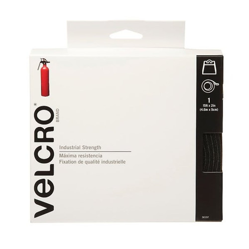 Velcro Black Industrial Strength Tape 2" X 15'
