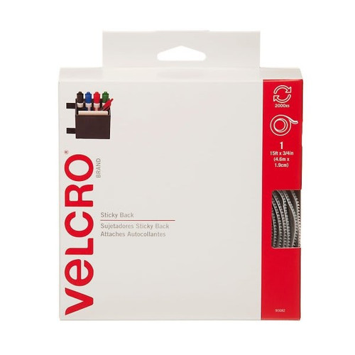 Velcro White Sticky Back Fastener 3/4" X 15'