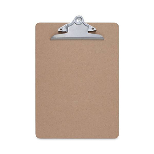 Universal Hardboard Clipboard Holds 8.5x11 Sheets Brown Package Of 3