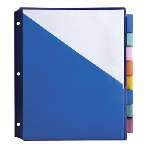 Office Depot 8-Tab Plastic Insertable Divider
