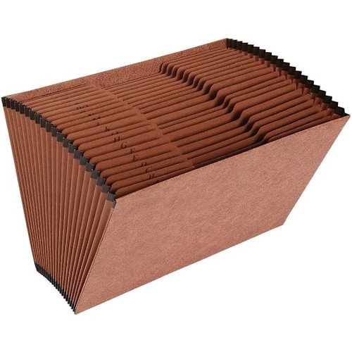 Business Source Legal Expanding File 8.5" X 14" 21 Pockets Brown