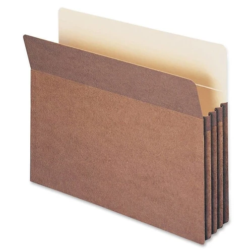 Smead Straight Tab Letter File Pocket 8.5" X 11" Redrope Package Of 50