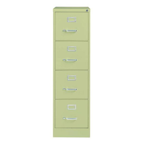Hirsh 26.5" Deep 4 Drawer Letter Width Vertical File Cabinet, Commercial Grade, Putty