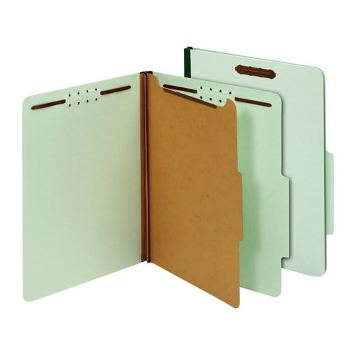Office Depot Light Green 100percent Recycled Classification Folder Pack Of 10