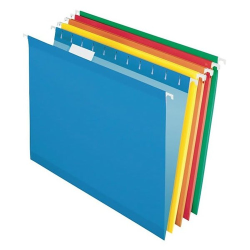 Pendaflex Assorted Colors Reinforced Hanging File Folder Pack Of 25