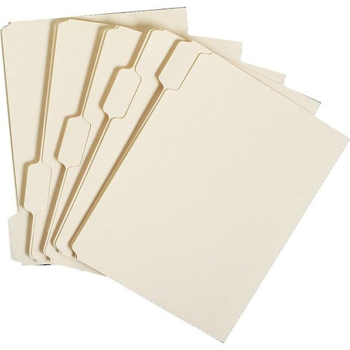 Skilcraft 1/5 Tab Letter File Folder 8.5" X 11" Manila Package Of 100