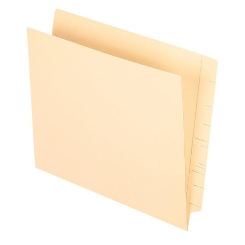 Smead Manila Straight-Cut End Tab Pocket Folder, Package Of 50