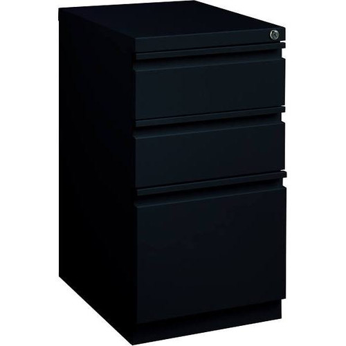 Hirsh 20 " D Black Mobile Pedestal With Full Width Pull