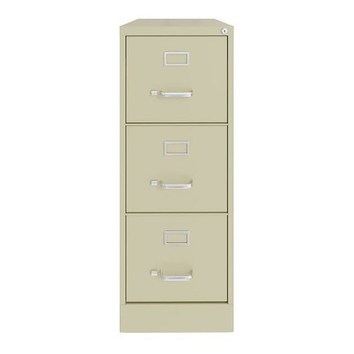 Hirsh 22" Deep 3 Drawer Letter Width Commercial Vertical File Cabinet (Putty)