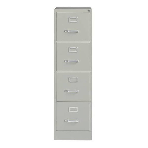 Hirsh 22" Deep 4 Drawer Letter Width Vertical File Commercial Grade Light Gray