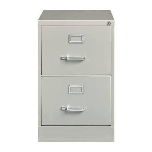 Hirsh 25" Deep 2 Drawer Legal Width Metal Vertical File Grade Light Gray