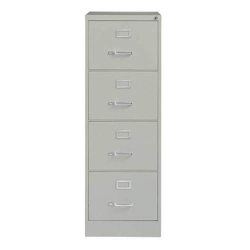 Hirsh 25" Deep 4 Drawer Legal Width Metal Vertical File Commercial Grade L Gray