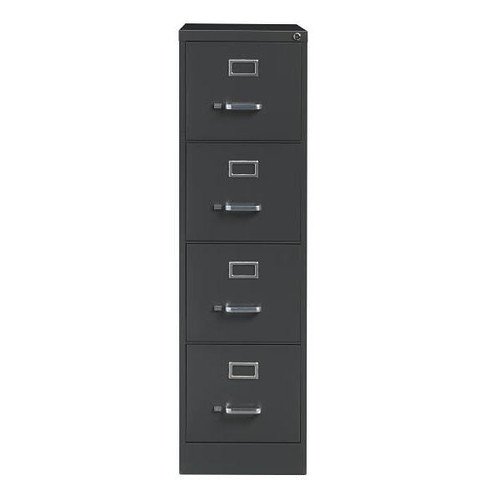 Hirsh 26.5" Deep 4 Drawer Letter Width Vertical File Commercial Grade Charcoal