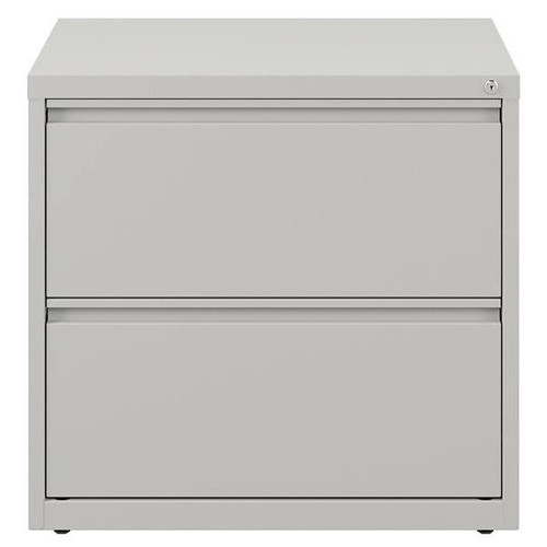 Hirsh 30" Wide 2 Drawer Metal Lateral File Cabinet For Home And Office, Gray