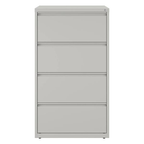 Hirsh 30" Wide 4 Drawer Metal Lateral File Cabinet For Home And Office, Gray