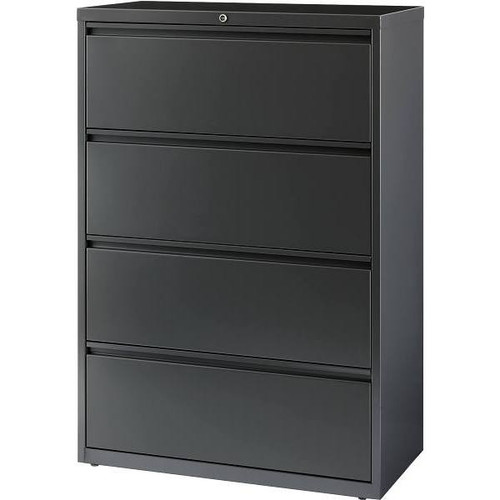 Hirsh 36 W 4-Drawer Lateral File Cabinet (Charcoal)