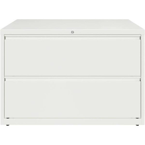 Hirsh Hl10000 White 42 " Wide 2-Drawer Lateral File Cabinet