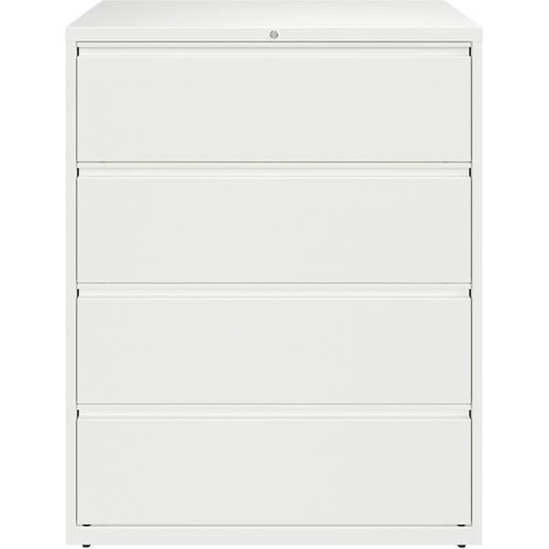 Hirsh Hl10000 White 42 " Wide 4-Drawer Lateral File Cabinet