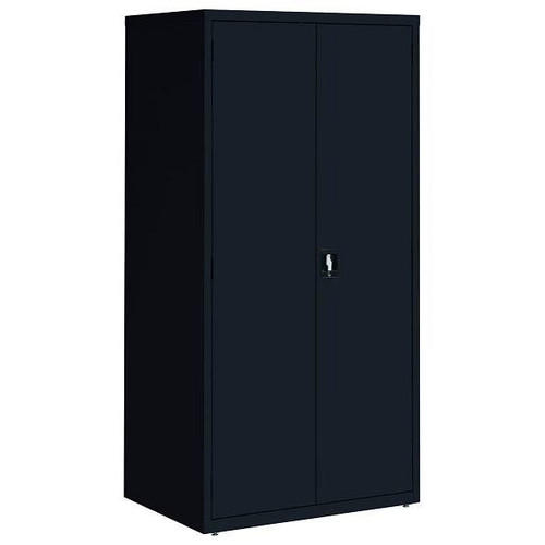 Hirsh Welded Steel Storage Cabinet With 4 Adjustable Shelves, 24"D X 36"W X 72"H, Black
