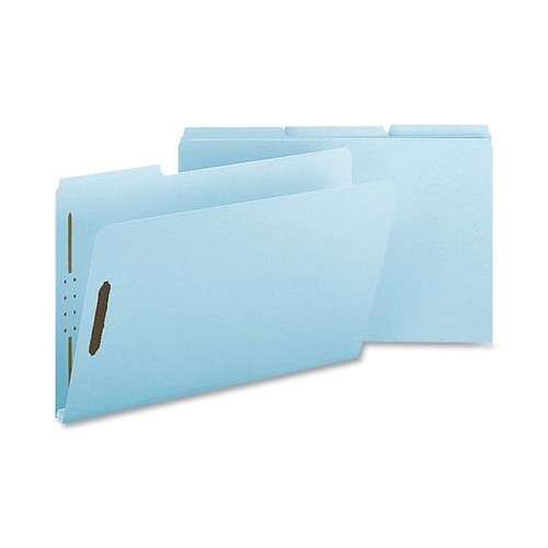 Nature Saver Legal Fastener Folder 8.5" X 14" Light Blue Package Of 25