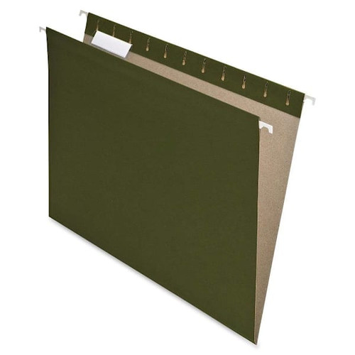 Pendaflex 1/5 Tab Letter Hanging Folder 8.5"X11" Green Package Of 25