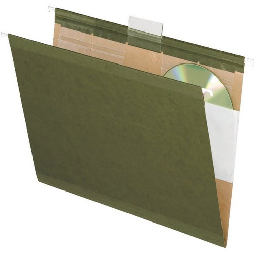Pendaflex Ready-Tab Reinforced Hanging Folders, Letter Size, Green, Box Of 25
