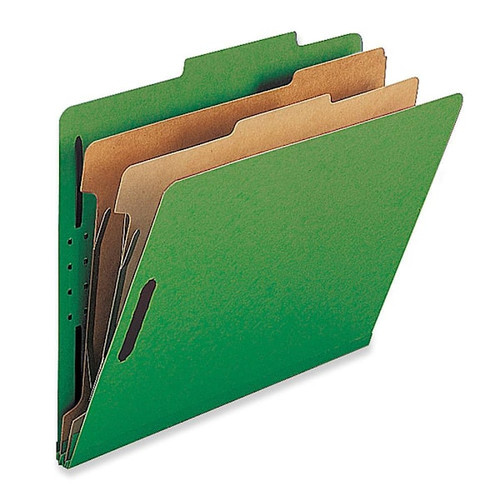 Nature Saver Legal Classification Folder With 2 Dividers Green Package Of 10