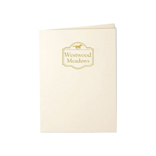 Custom Pocket Folders, White, Package Of 100