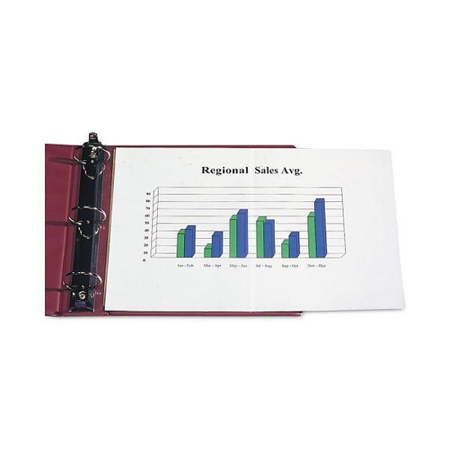 C-Line Panoramic Fold-Out Sheet Protectors Center Load Clear 17x11 Package Of 25