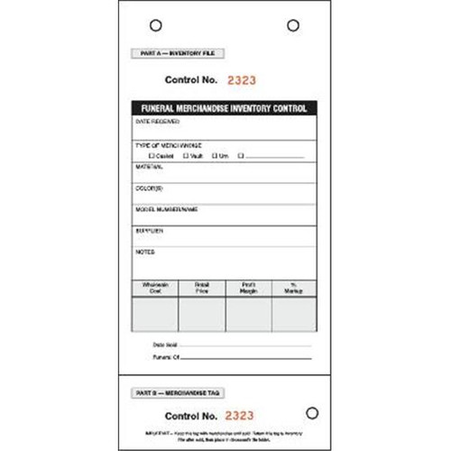 Inventory Control Tag Package Of 250